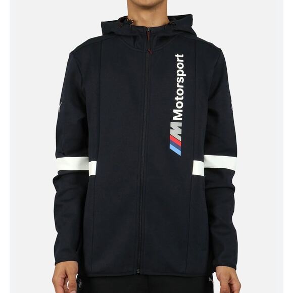 Puma‎ X BMW M Motorsports Full Zip Hoodie Sweatshirt Navy M Performance Racing